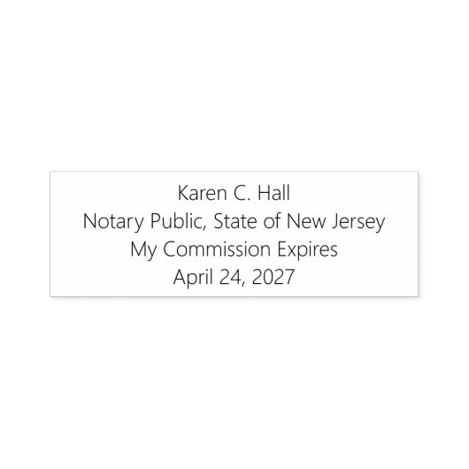 Personalisierter Notar — Ablauf der öffentlichen K Permastempel (Design)