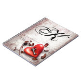 Personalisierter Note Book Country Wood Key zu mei Notizblock (Linke Seite)