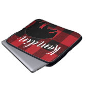 Personalisierter Notebook-Case Red Buffalo Kariert Laptopschutzhülle (Vorne Knopf)