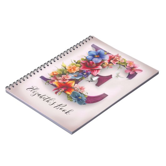 Personalisierter Notebook-Letter E Notizblock (Linke Seite)