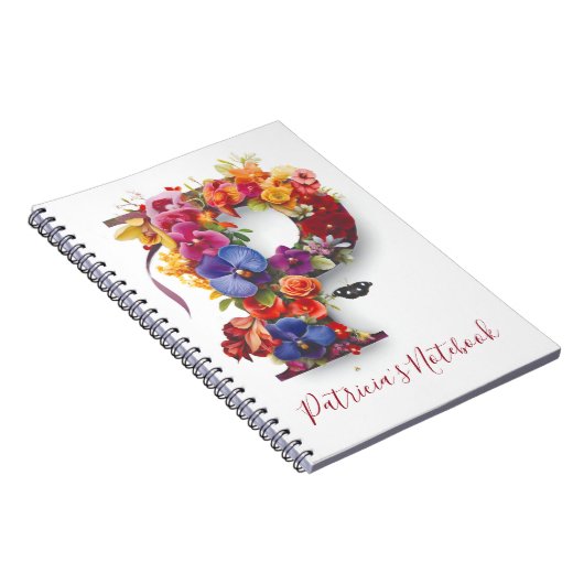 Personalisierter Notebook-Letter P Notizblock (Rechte Seite)