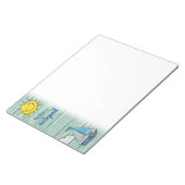 Personalisierter Notepad 3 Driftwood Beach Design Notizblock (angewinkelt)