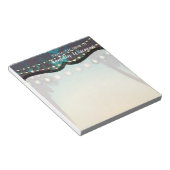 Personalisierter Notepad Beach Sunset Palm Tree St Notizblock (angewinkelt)