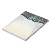 Personalisierter Notepad Beach Sunset Palm Tree St Notizblock (Rotiert)