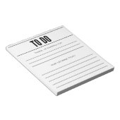 Personalisierter Notepad, Dankesliste, Aufgabenlis Notizblock (angewinkelt)