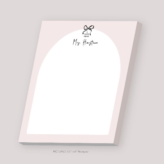 Personalisierter Notepad für das Lehrerleihdesign Notizblock