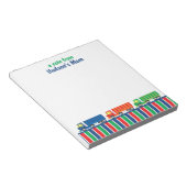 Personalisierter Notepad für den Transport von Sem Notizblock (angewinkelt)