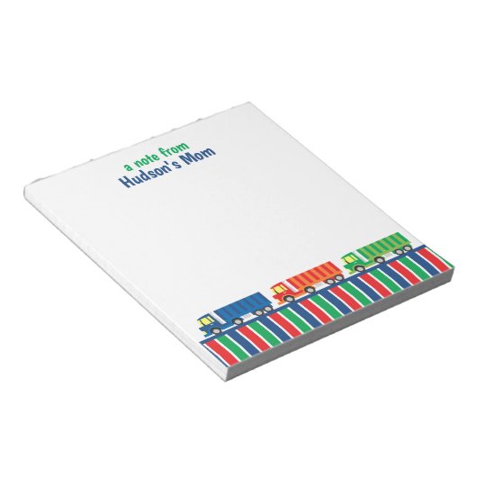 Personalisierter Notepad für den Transport von Sem Notizblock (angewinkelt)