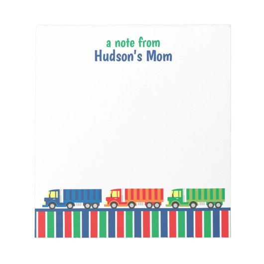 Personalisierter Notepad für den Transport von Sem Notizblock (Vorderseite)