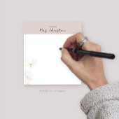 Personalisierter Notepad für Lehrer mit Blume Notizblock