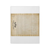 Personalisierter Notepad für Musikliebhaber. Notizblock (Rotiert)