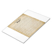 Personalisierter Notepad für Musikliebhaber. Notizblock (angewinkelt)