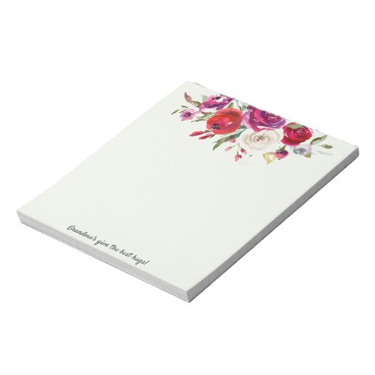Personalisierter Notepad IHR TEXTgeschenk für Oma Notizblock (Rotiert)