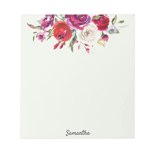 Personalisierter Notepad IHR TEXTgeschenk für sie Notizblock (Vorderseite)