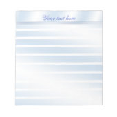 Personalisierter Notepad mit blauer Reflektion Notizblock (Vorderseite)