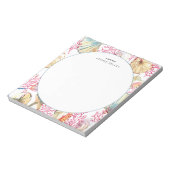 Personalisierter Notepad, Muscheln am Strand Notizblock (Rotiert)