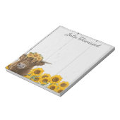 Personalisierter Notepad - Schreibtischzubehör - K Notizblock (Rotiert)