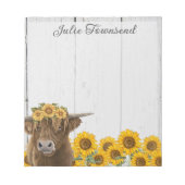 Personalisierter Notepad - Schreibtischzubehör - K Notizblock (Vorderseite)