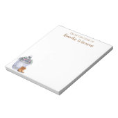 Personalisierter Notepad Sommerhochzeit Rustikal Notizblock (Rotiert)