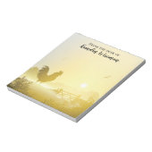 Personalisierter Notepad Sonntagsmorgen Notizblock (Rotiert)