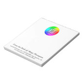 Personalisierter Notizblock mit individuellem Logo (Rotiert)