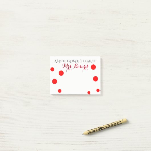 PERSONALISIERTER NOTIZBLOCK VOM SCHREIBTISCH DES (Auf Schreibtisch)