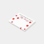 PERSONALISIERTER NOTIZBLOCK VOM SCHREIBTISCH DES (angewinkelt)