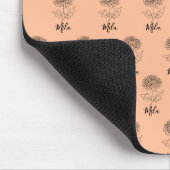 Personalisierter November Chrysanthemum Birth Blum Mousepad (Ecke)