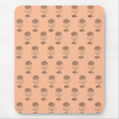 Personalisierter November Chrysanthemum Birth Blum Mousepad (Vorne)