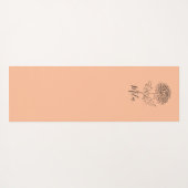 Personalisierter November Chrysanthemum Birth Blum Yogamatte (Rückseite (Horizontal))