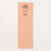 Personalisierter November Chrysanthemum Birth Blum Yogamatte (Rückseite)
