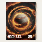 Personalisierter Nummer- und Namens-Baseball auf F Planer (Rückseite)
