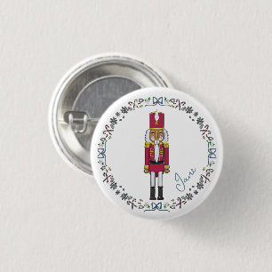 Personalisierter Nussknacker Prinz Weihnachtsbeute Button