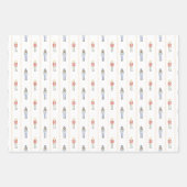 Personalisierter Nussknacker-Weihnachten Geschenkpapier Set (Vorderseite)