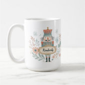 Personalisierter Nussknacker-Weihnachtsname Kaffeetasse (Links)