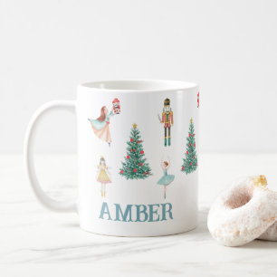 Personalisierter Nutcracker & Ballerina Niedliche  Kaffeetasse