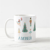 Personalisierter Nutcracker & Ballerina Niedliche Kaffeetasse (Links)