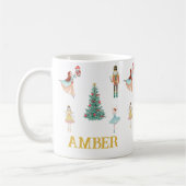 Personalisierter Nutcracker & Ballerina Niedliche Kaffeetasse (Links)