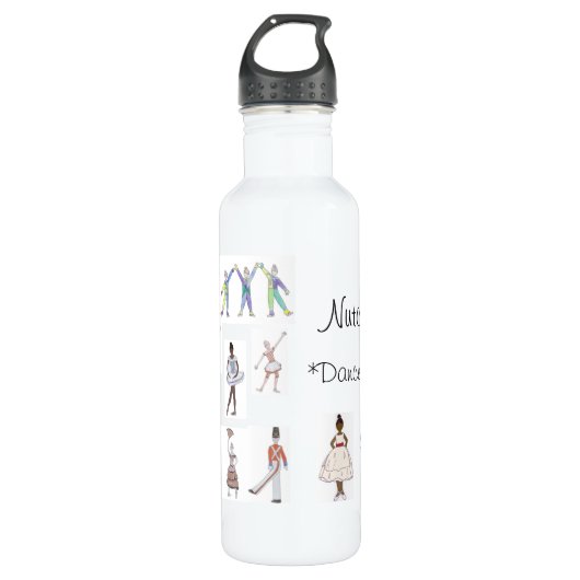 Personalisierter Nutcracker Ballet Keepake bleifre Edelstahlflasche (Vorderseite)