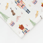 Personalisierter Nutcracker Ballet Music Holiday Fleecedecke (Ecke)
