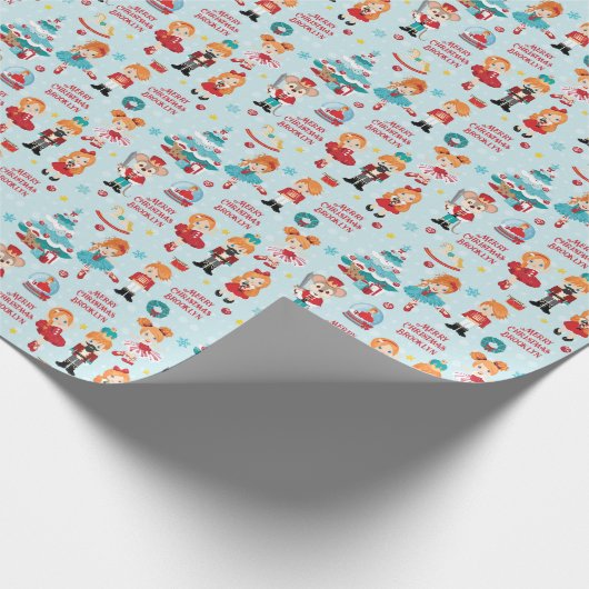 Personalisierter Nutcracker Ballett Multikulturell Geschenkpapier (Ecke)