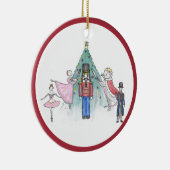 Personalisierter Nutcracker Ballett-Ornament Keramik Ornament (Rechts)