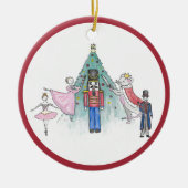Personalisierter Nutcracker Ballett-Ornament Keramik Ornament (Vorne)