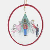 Personalisierter Nutcracker Ballett-Ornament Keramik Ornament (Links)