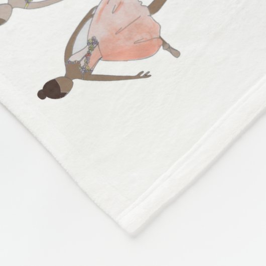 Personalisierter Nutcracker Fleecedecke (Ecke)