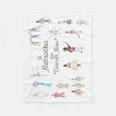 Personalisierter Nutcracker Fleecedecke (Vorderseite)