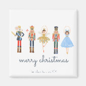 Personalisierter Nutcracker Frohe Weihnachten Magnet (Vorne)