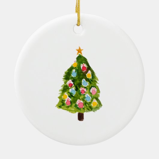 Personalisierter Nutcracker Keramik Ornament (Hinten)