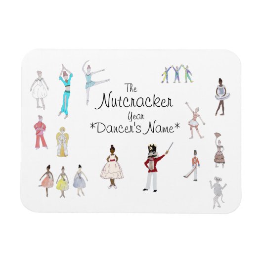 Personalisierter Nutcracker Magnet (Horizontal)