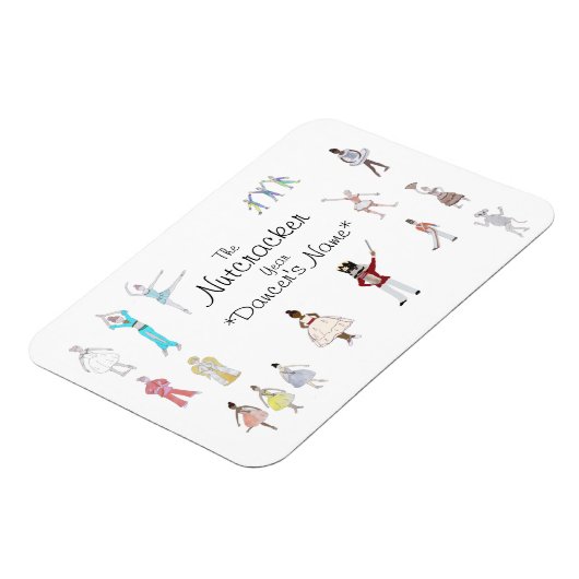 Personalisierter Nutcracker Magnet (Linke Seite)